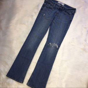 Boot cut hip huggers